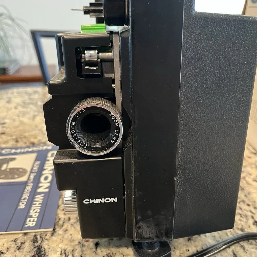 Chinon Whisper Silent Dual 8 Movie Projector - 8mm and Super 8mm film projector